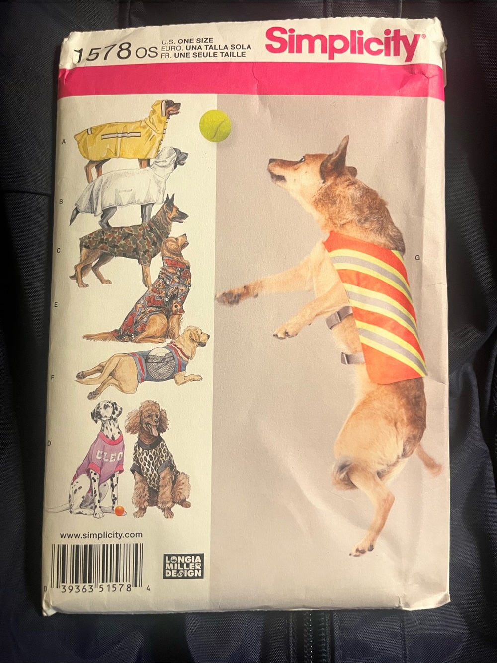 7 different Dog Jackets sewing pattern